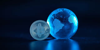 Kryptowährung als Bestandteil des breiteren globalen Finanzmarkts gezeigt