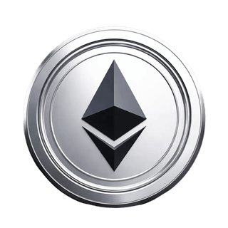 Schwebendes grafisches Element mit dem Ethereum (ETH)-Coin